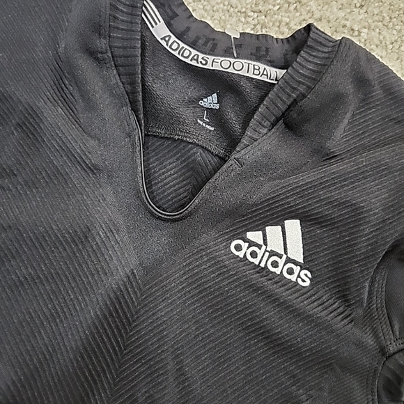 Large Adidas Primeknit A1 Football Premium Practice Jersey Black DQ3457 Blank - Picture 2 of 6